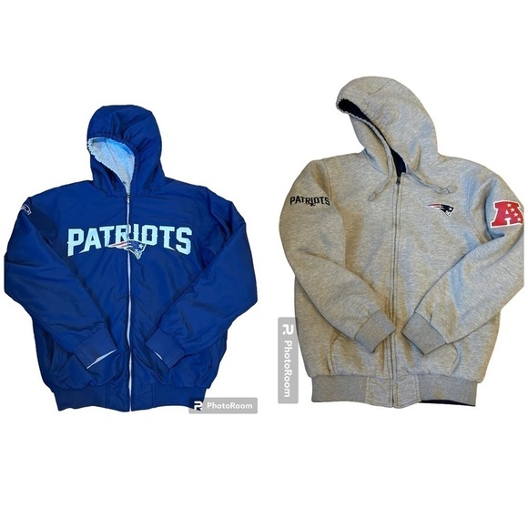 NFL reversible hoodie and jacket New England Patriots, small - Picture 1 of 9